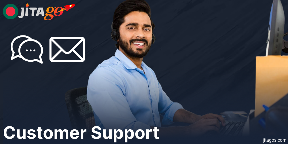 Jitago customer support services for players from Bangladesh