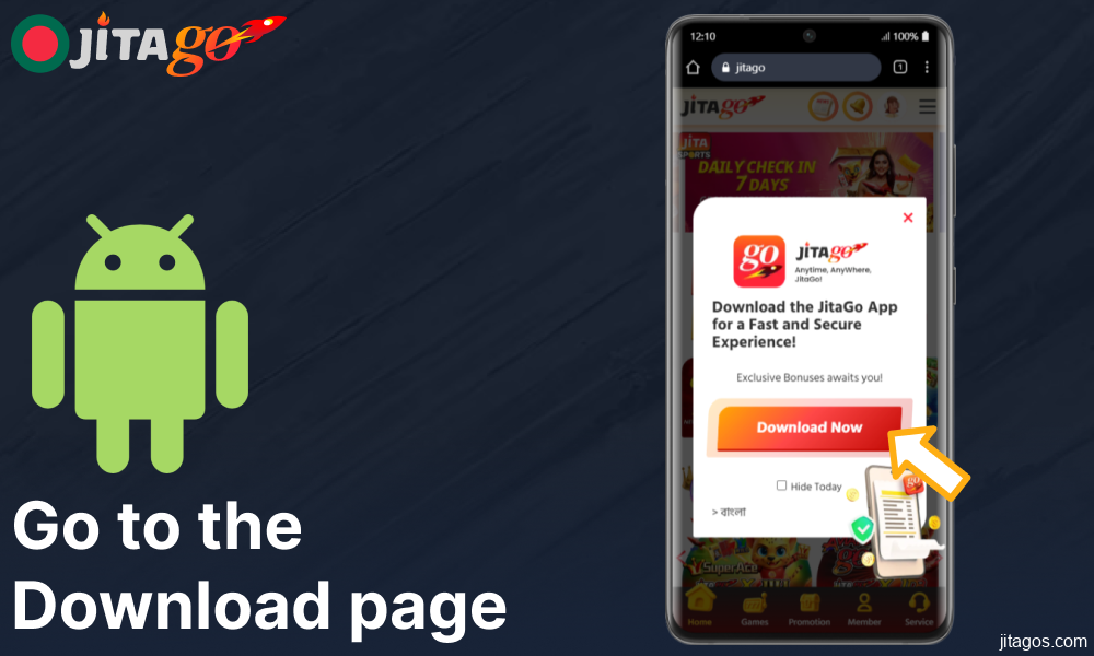 Go to the Download page to download the Jitago app