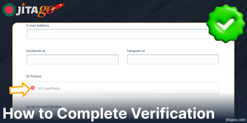 Guide on Jitago account verification for players from Bangladesh