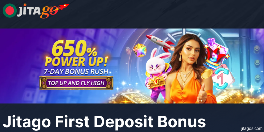 Jitago First Deposit Bonus available to players from Bangladesh
