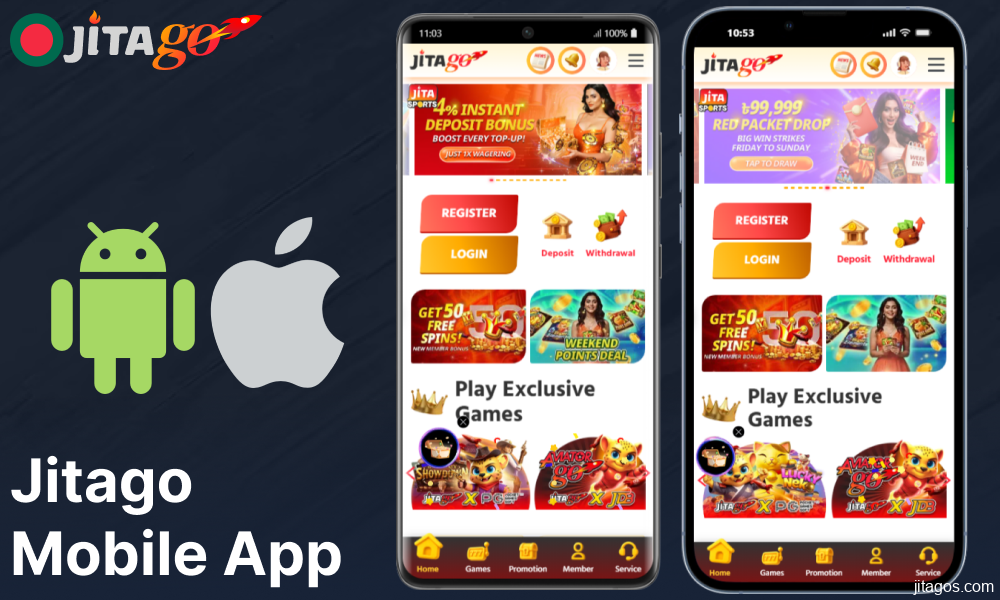 Jitago mobile app available for players from Bangladesh