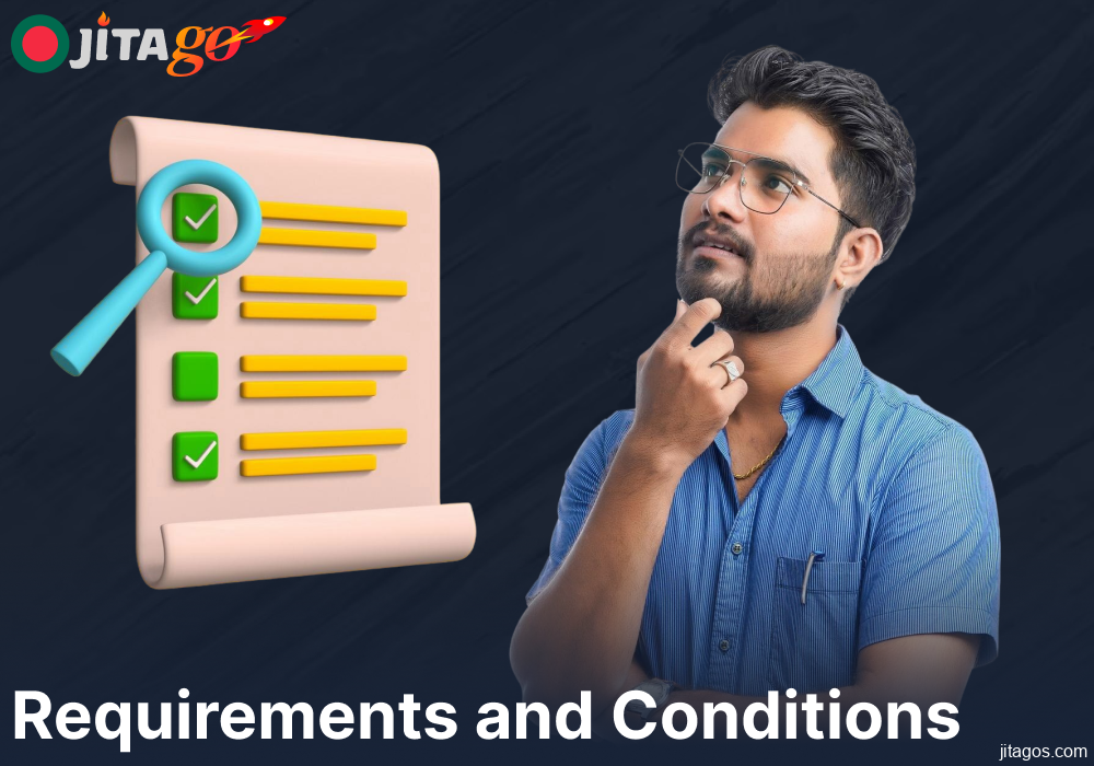 Jitago bonus rules and requirements for players from Bangladesh