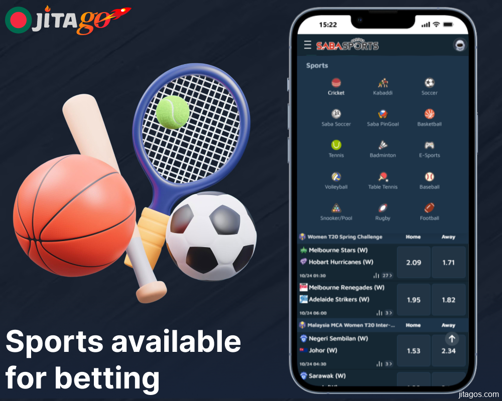 Sports betting options available on Jitago for Bengali players