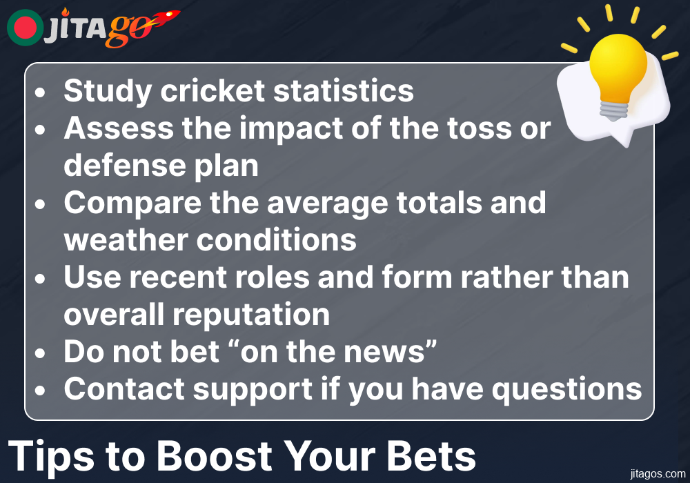 Tips for boosting bets on Jitago for players from Bangladesh